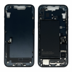 Châssis iPhone 14 Plus Noir Sans Vitre Arrière Sans Batterie Avec Connecteur de charge (Origine Demonté) Grade B