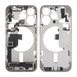 Chassis iPhone 15 Pro sans Vitre Arrière sans Batterie Titane Naturel eSIM US (Original Demonté) Grade AB