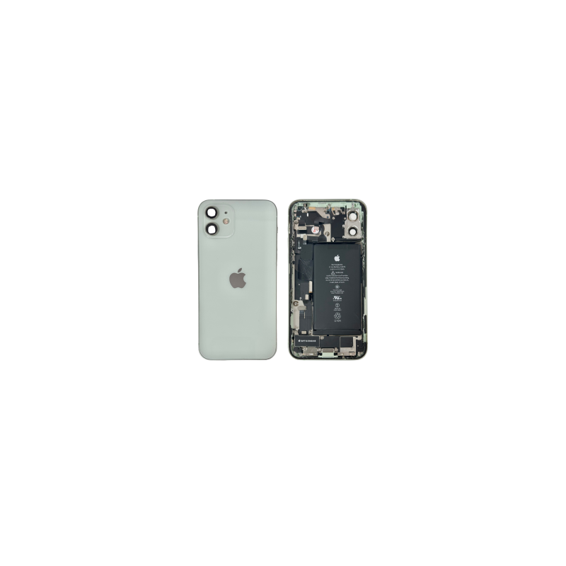 Châssis Complet iPhone 12 Vert - Connecteur de Charge + Batterie (Original Demonté) Grade AB