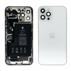 Châssis Complet iPhone 12 Pro Blanc - Connecteur de Charge Sans Batterie (Original Demonté) Grade A