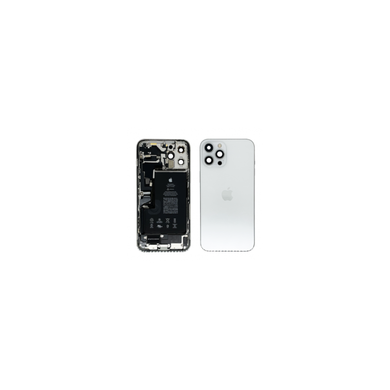 Châssis Complet iPhone 12 Pro Blanc - Connecteur de Charge Sans Batterie (Original Demonté) Grade A