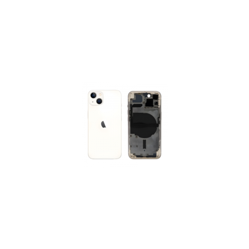 Châssis Complet iPhone 13 Blanc - Connecteur de Charge + Sans Batterie (Original Demonté) Grade A