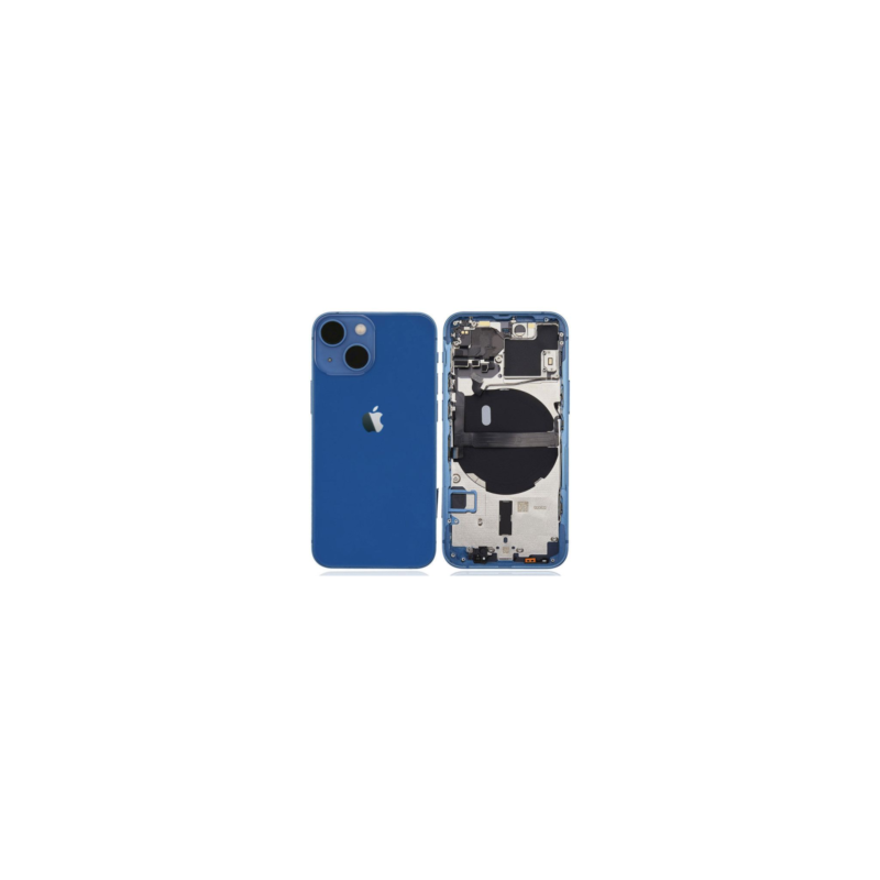 Châssis Complet iPhone 13 Bleu - Connecteur de Charge + Sans Batterie (Original Demonté) Grade B