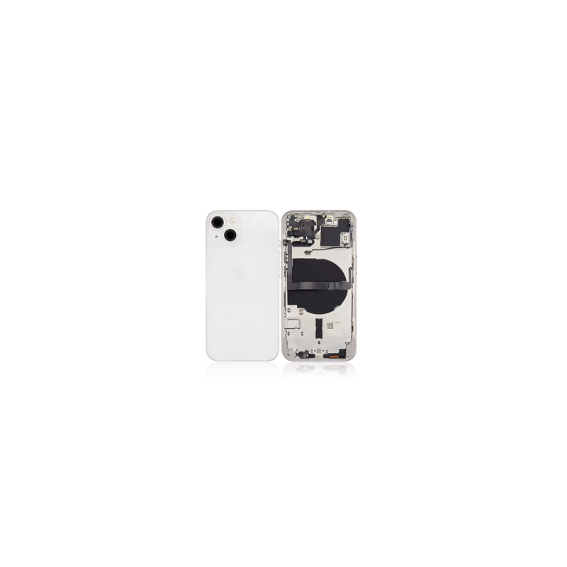 Châssis Complet iPhone 13 Blanc - Connecteur de Charge + Sans Batterie (Original Demonté) Grade B