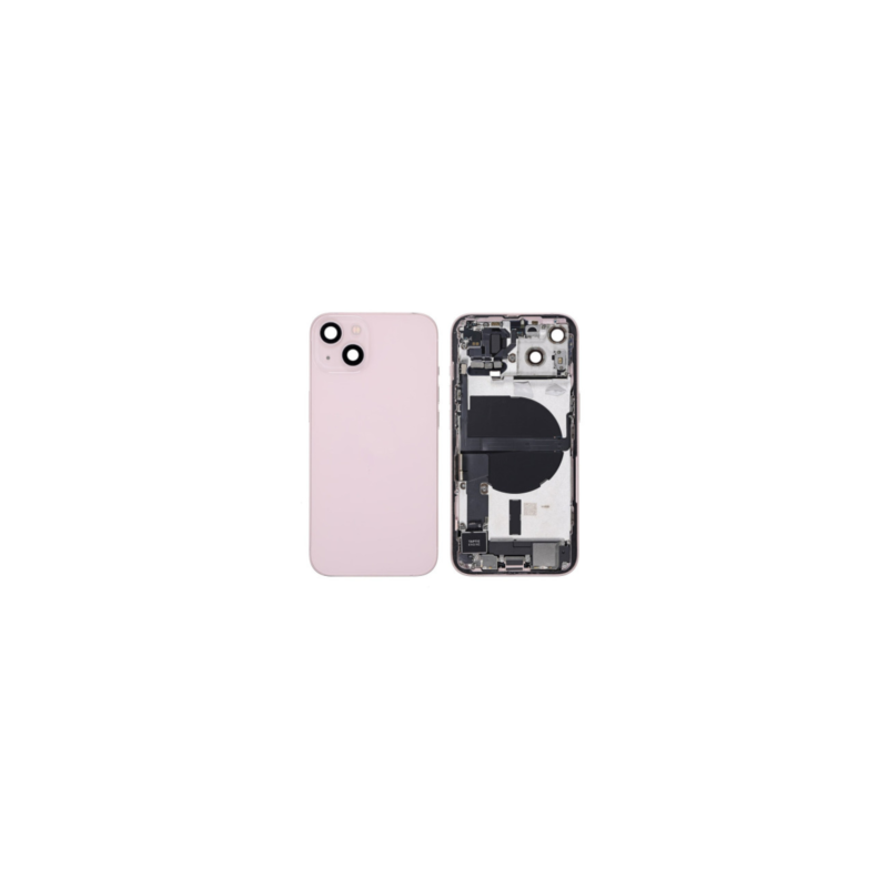 Châssis Complet iPhone 13 Rose-Connecteur de Charge + Sans Batterie (Original Demonté) Grade AB