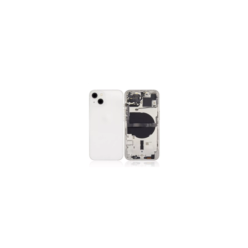 Châssis Complet iPhone 13 Blanc - Connecteur de Charge + Sans Batterie (Original Demonté) Grade AB