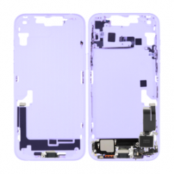 Châssis iPhone 14 Violet - Connecteur de Charge Sans Batterie sans Vitre Arrière (Origine Demonté) - Grade B