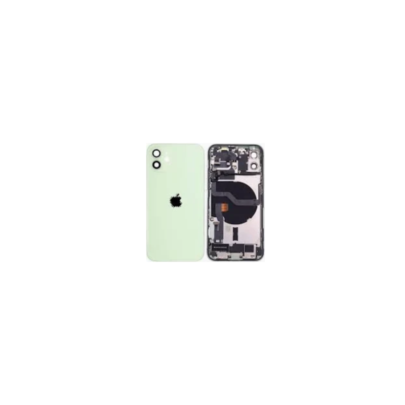 Châssis Complet iPhone 12 Vert - Connecteur de Charge + Sans Batterie (Original Demonté) Grade B
