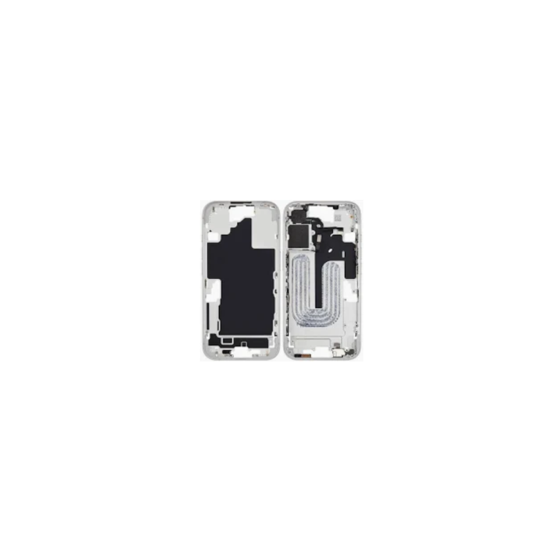 Chassis iPhone 16 Plus sans Vitre Arrière sans Batterie Blanc (Original Demonté) - Grade AB