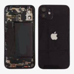 Châssis Complet iPhone 12 Noir - Connecteur de Charge + Batterie (Original Demonté) Grade B