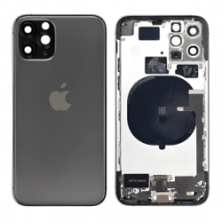Châssis Complet iPhone 11 Pro Noir - Connecteur de Charge sans Batterie (Original Demonté) Grade AB