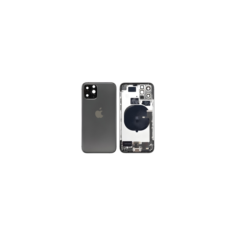 Châssis Complet iPhone 11 Pro Noir - Connecteur de Charge sans Batterie (Original Demonté) Grade AB