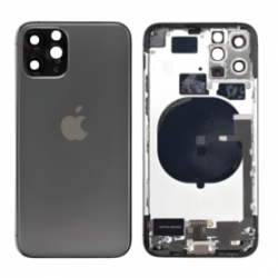 Châssis Complet iPhone 11 Pro Noir - Connecteur de Charge sans Batterie (Original Demonté) Grade A