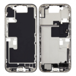 Châssis iPhone 16 Pro Max sans Vitre Arrière sans Batterie Titane Blanc eSIM US (Original Demonté) Grade AB