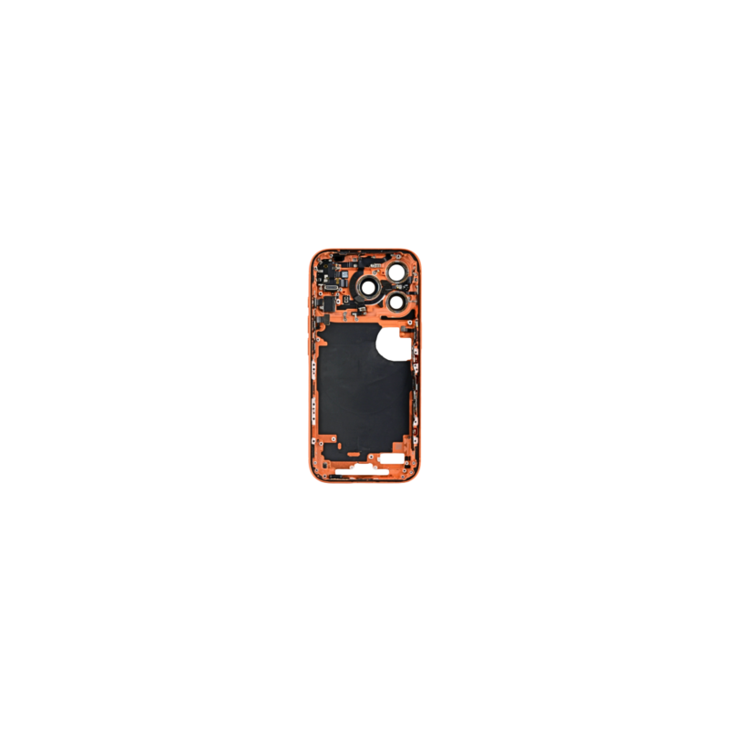 Châssis iPhone 17 Pro Max sans Vitre Arrière sans Batterie Orange Cosmique (Original Demonté) - Grade A