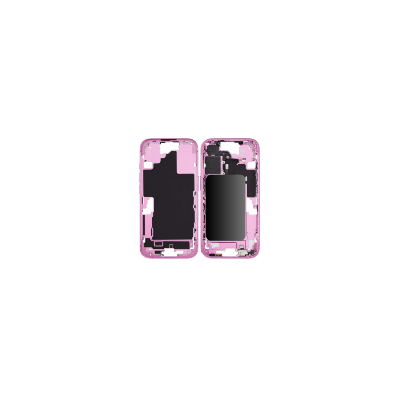 Chassis iPhone 16 Plus sans Vitre Arrière sans Batterie Rose (Original Demonté) - Grade B