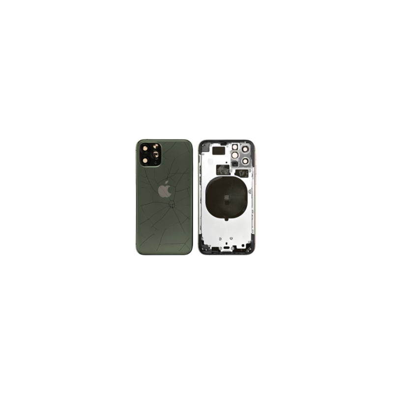 Châssis Vide iPhone 11 Pro Vert (Origine Demonté) - Cassé