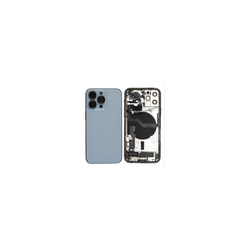 Châssis Complet iPhone 13 Pro Bleu - Connecteur de Charge Sans Batterie (Origine Demonté) - Grade A