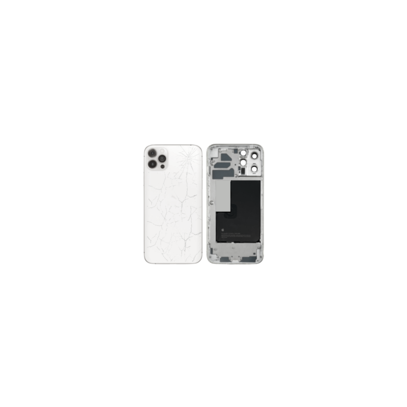 Châssis Complet iPhone 13 Pro Max Blanc - Connecteur de Charge sans Batterie (Origine Demonté) - Cassé