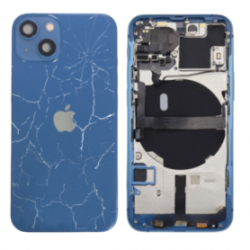 Châssis Complet iPhone 13 Bleu - Sans Connecteur de Charge (Original Demonté) - Cassé