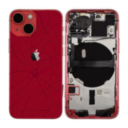 Châssis Complet iPhone 13 Rouge - Sans Connecteur de Charge (Original Demonté) - Cassé