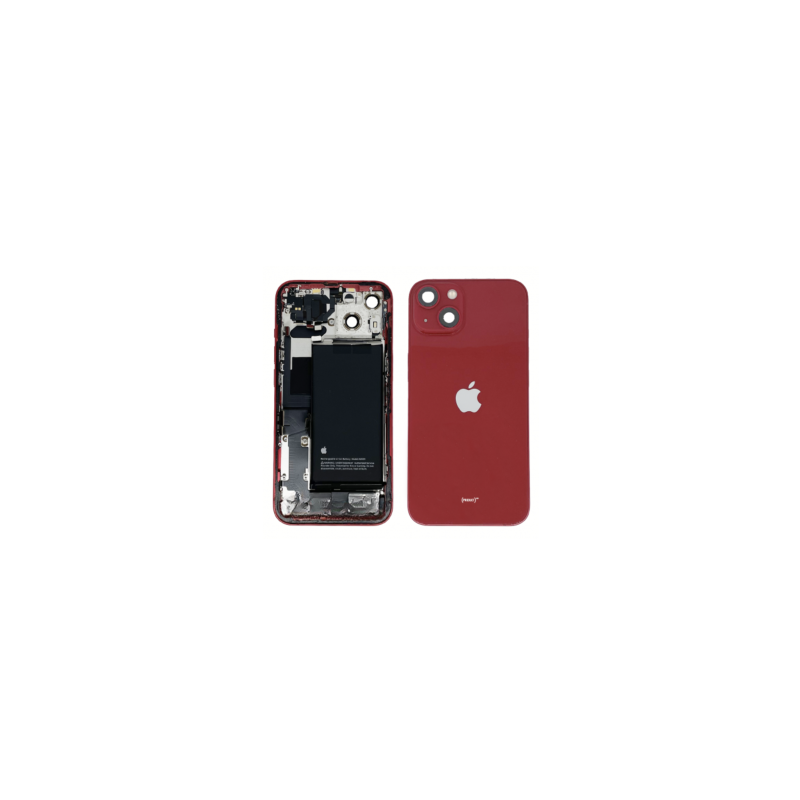 Châssis Complet iPhone 13 Rouge - Sans Connecteur de Charge + Batterie (Origine Demonté) - Grade AB