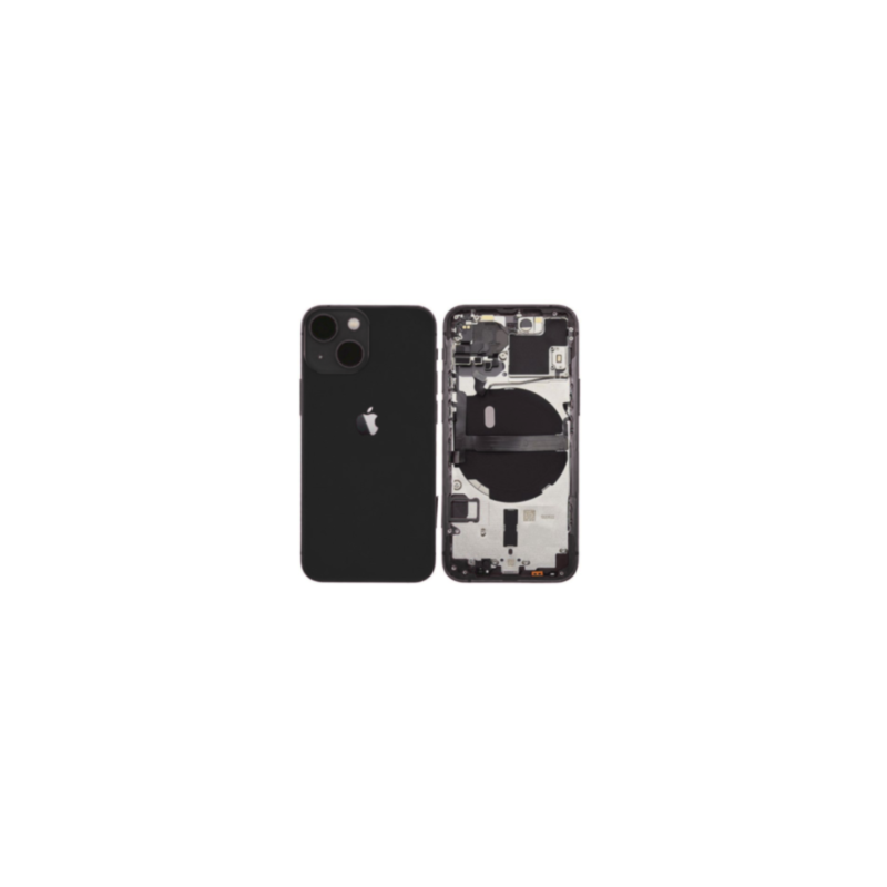 Châssis Complet iPhone 13 Noir - Sans Connecteur de Charge (Original Demonté) - Grade B