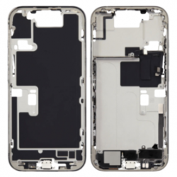 Châssis iPhone 16 Pro Max Sans Connecteur de charge Titane Noir (Original Demonté) - Grade B