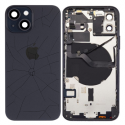 Chassis iPhone 15 Noir Sans Connecteur de Charge (Origine Demonté) - Cassé