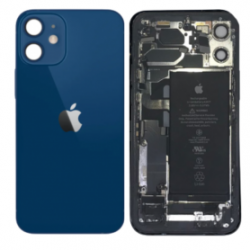 Châssis Complet iPhone 12 Mini Bleu - Sans Connecteur de Charge + Batterie (Origine Demonté) - Grade B