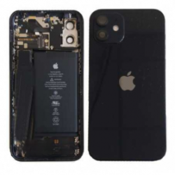 Châssis Complet iPhone 12 Noir - Sans Connecteur de Charge + Batterie (Origine Demonté) - Grade B