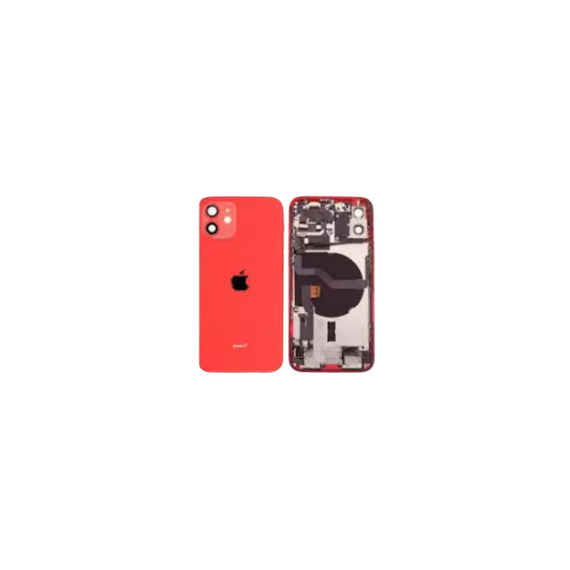 Châssis Complet iPhone 12 Rouge - Sans Connecteur de Charge(Original Demonté) Grade B