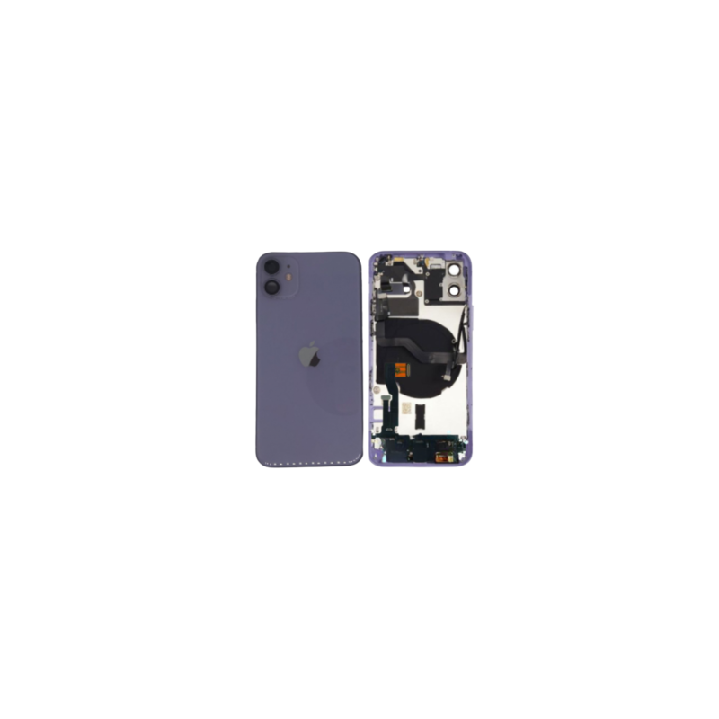 Châssis Complet iPhone 12 Violet - Sans Connecteur de Charge (Origine Demonté) - Grade B