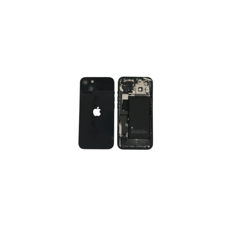 Châssis Complet iPhone 13 Noir - Sans Connecteur de Charge + Batterie (Origine Demonté) - Grade B