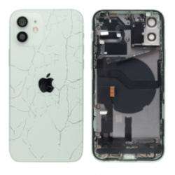 Châssis Complet iPhone 12 Vert - Sans Connecteur de Charge (Original Demonté) - Cassé