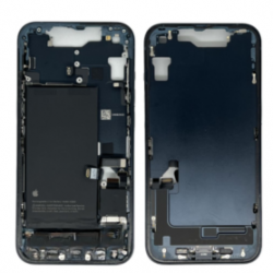 Châssis iPhone 14 Noir - Sans Connecteur de Charge + Batterie Sans Vitre Arrière (Origine Demonté) - Grade B