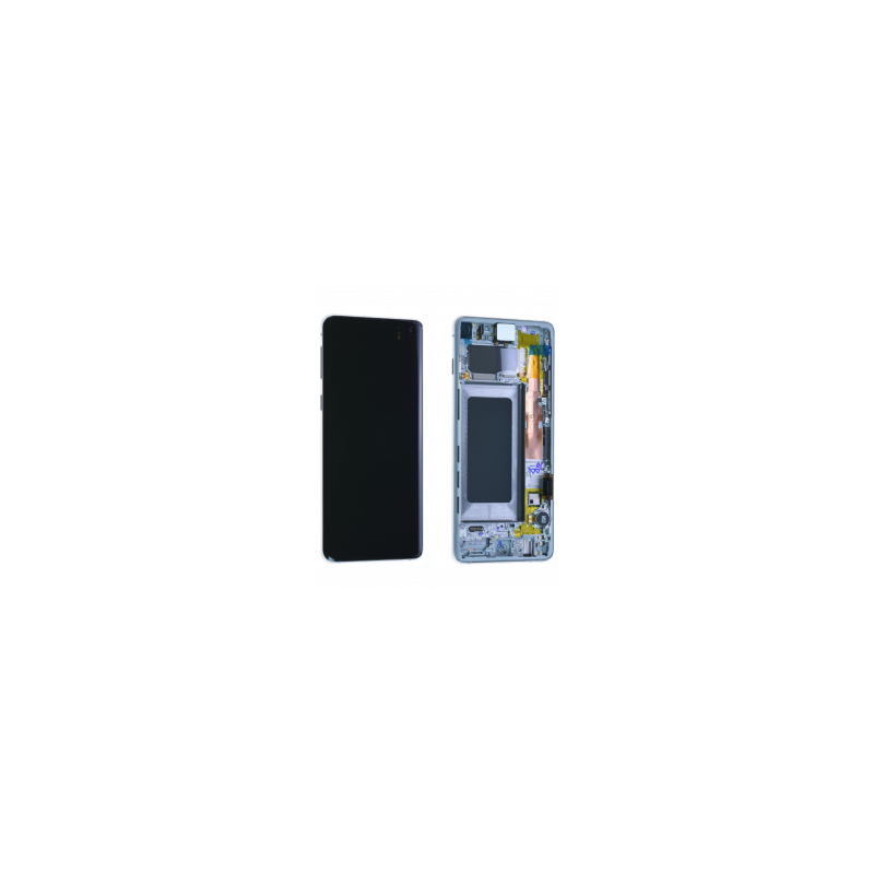 Ecran Samsung Galaxy S10 (G973) Blanc + Châssis (Original Reconditionné)