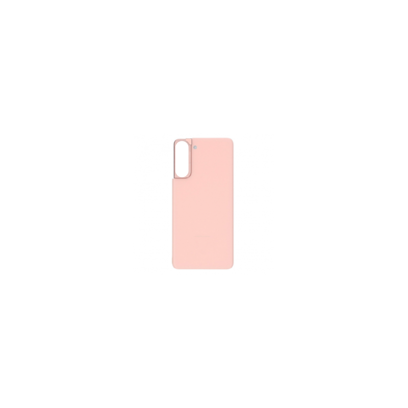 Vitre arrière Samsung Galaxy S21 5G (G991B) Rose sans Contour Lentille (Original Démonté) - Grade A