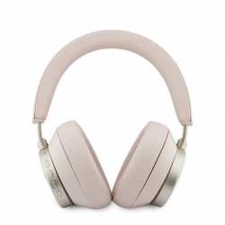 Guess GUESS : Casque bluetooth PU 4G avec logo triangulaire ENC -Rose