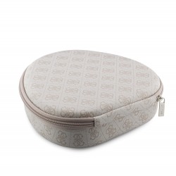 Guess GUESS : Casque bluetooth PU 4G avec logo triangulaire ENC -Rose