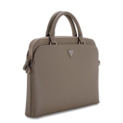 Guess GUESS : Sacoche pour ordinateur portable en polyurethane avec logo triangulaire 13/14/15" - Marron