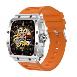Montre Connectée Homme Étanche et Ultra Longue Autonomie avec Appels Bluetooth / Suivi Santé et Fitness M3 - Argent