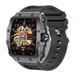 Montre Connectée Homme Étanche et Ultra Longue Autonomie avec Appels Bluetooth / Suivi Santé et Fitness M3 - Noir
