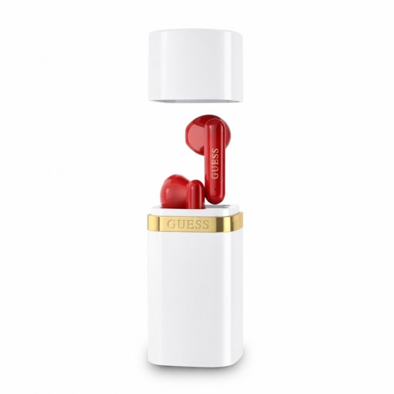 Guess Écouteurs Bluetooth Guess Lipstick Shape TWS - Blanc