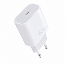 Wuw Chargeur Rapide USB-C PD 40W Blanc C280 (Sous Blister)
