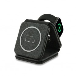 Guess Guess : Chargeur sans fil PU 4G MagSafe 3v1 - Noir