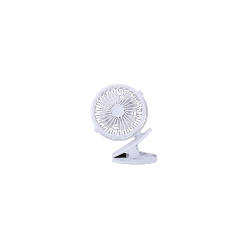 Mini Ventilateur de Bureau 3" USB Silencieux avec Pince AF-01 - Blanc
