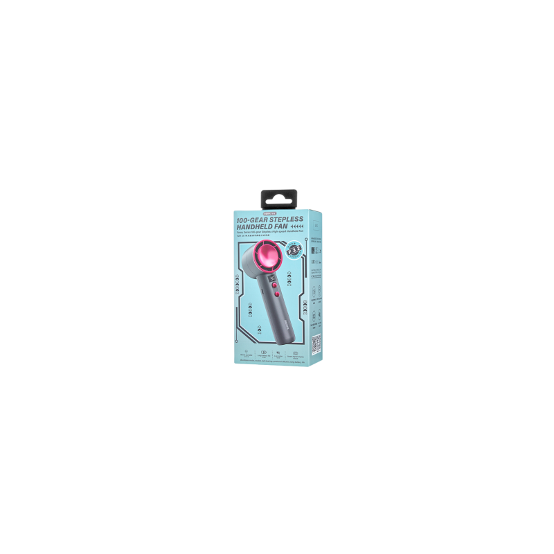 Ventilateur Portable 4000 mAh REMAX F32 Série Fonry – Ultra Haute Vitesse – 100 Vitesses Réglables - Violet Métallisé