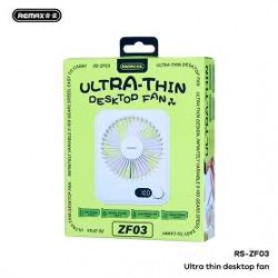 Ventilateur de Bureau Ultra-Mince REMAX RS-ZF03 - Blanc