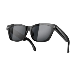 Blackview BV100 – Lunettes Intelligentes IA avec Caméra 8 MP – Appels Bluetooth + Assistant Vocal - Noir